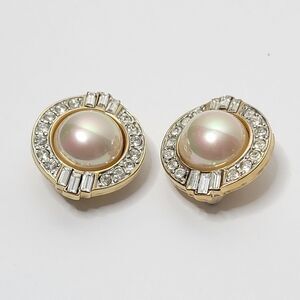 Vintage Carolee Art Deco Clip Earrings